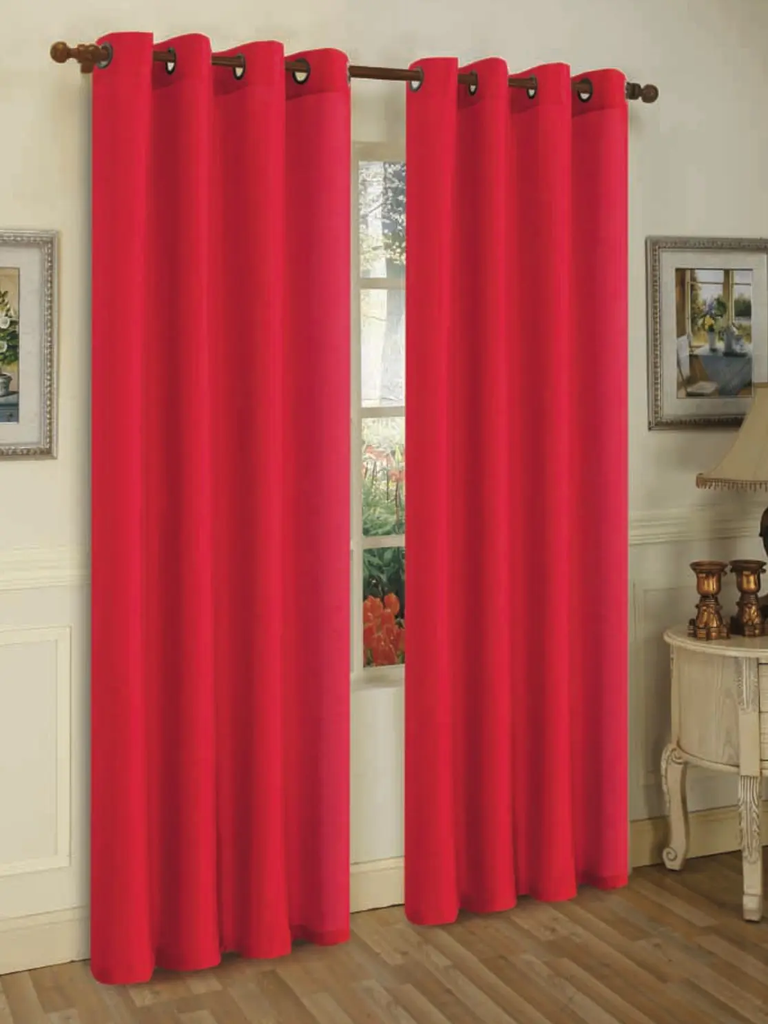Metropolitan Bamboo Window Curtains - Stylish Textile Decor for Living Room Home Use