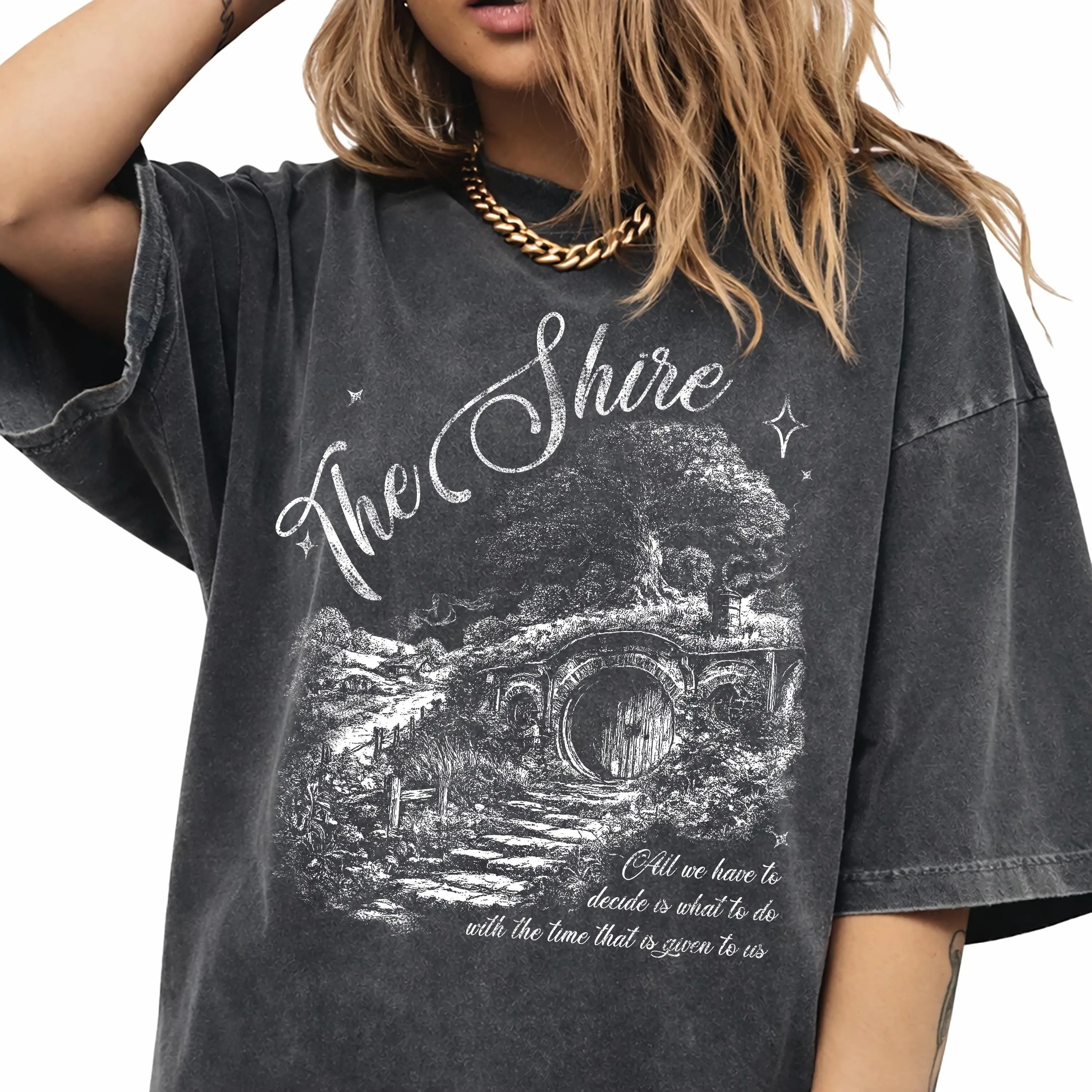 The Shire Lord Of The Rings T-Shirt Comfort Color, Funny Second Breakfast Tee, Fantasy Book Lover Gift