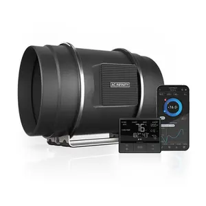 CLOUDLINE T8, Quiet Inline Fan 8" with Temperature Humidity VPD Controller