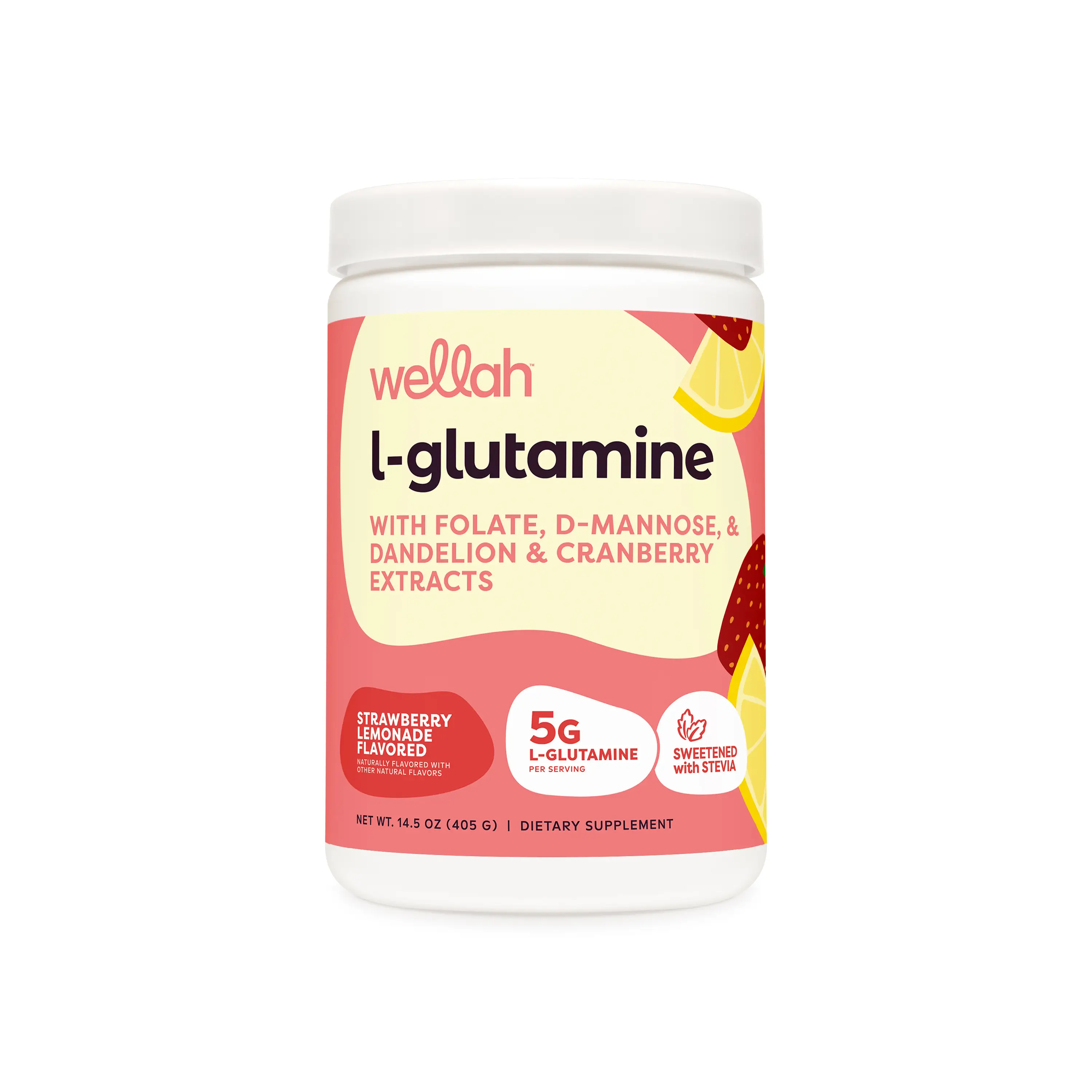 Wellah L-Glutamine | Essential Amino Acid Supplement | 5g L-Glutamine Per Serving | 50 Servings