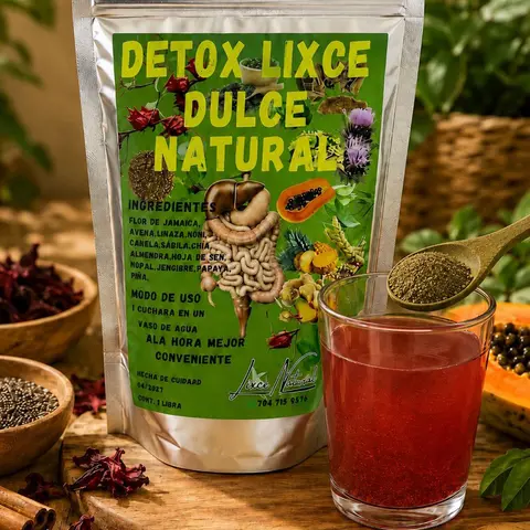 Detox Natural -  Detox Lixce Dulce Natural Solution with Safe Ingredients for Daily Use Morning or Evening for Healthcare & Fitness Edible Dietary Detoxifier Organic