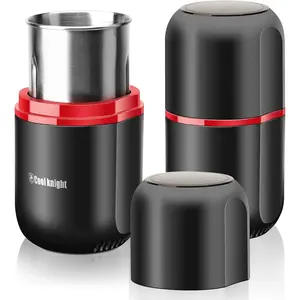 Herb Grinder Large Capacity Fast Electric Spice Herb Coffee Grinder with Pollen Catcher 7.5" Black