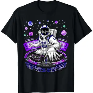 Galactic Astronaut Psychedelic Music DJ Psytrance Techno EDM T-Shirt