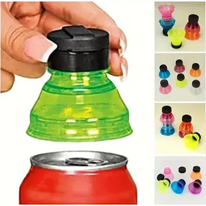 1pcs Soda Can Caps, Leak-proof And Spill-proof Reusable Caps For Bottles, Beer Carbonated Drinks And Other Canned Drinks, Kitchen Accessories, Drink Protectors