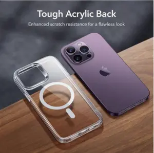 Clear case for iPhone 12 Mini 5.4-inch scratch resistant back protective case Acrylic Transparent Wireless Magnetic Personalized Handheld Cellphone Cover Accessories