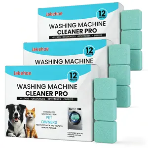 Washing Machine Cleaner Tablets - Deep Cleans Drum, Removes Stains & Limescale for Top-Loading and Front-Loading Washers
