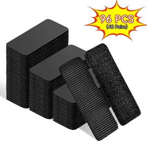 2026Magic-96 PCS Heavy Duty Hook and Loop Strips, Double Sided Reusable Adhesive Mounting Tape for Wall Hanging, Picture Frames, Cable Organizer, DIY Home Use-Gifts