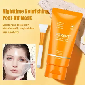 [Veecent Official] Kojic Acid Turmeric Retinol Vitamin C Overnight Wrapping Face Mask with Skincare Applicator