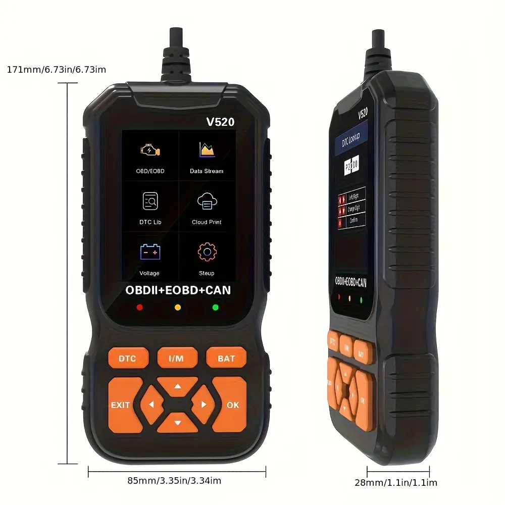 OBD2 Scanner Classic Car Diagnostic Tool, Car Engine Code Reader, with over 50000 DTC Library-A Repair Tool Suitable for Every Drivers