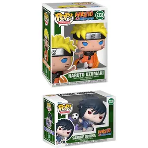 Funko Pop! Naruto & Sasuke (Soccer) (2Pk Bundle) (Naruto) Vinyl Figure - Anime - Collectible Figurine
