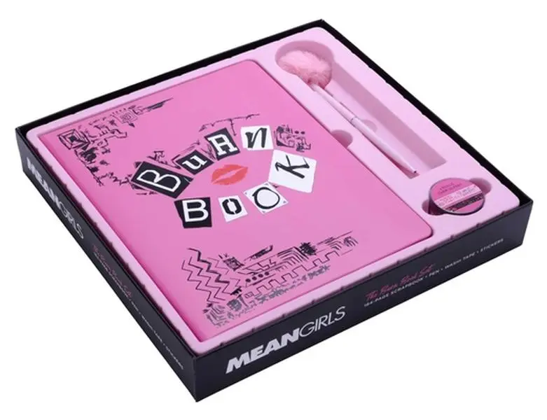 Mean Girls Burn Book Scrapbook Set - Hardcover Book, Mixed Media Insights, Creative Kit for Painting & Design Enthusiasts
