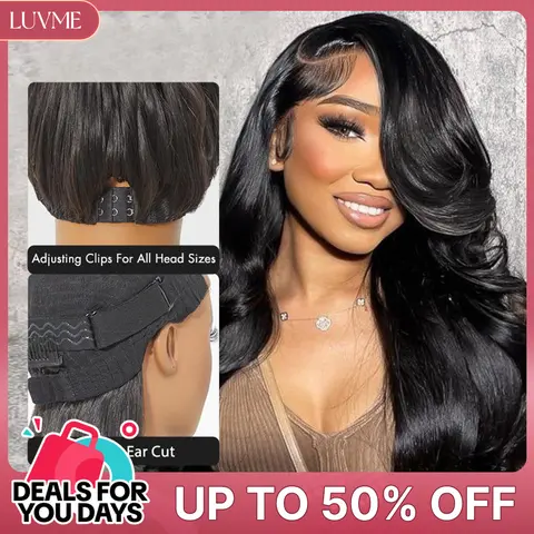 Luvme All Day Comfort Glueless Loose Body Wave Long Wig 7x6 Closure Pre Plucked Pre Bleached Pre Cut HD Lace Ready To Go #DealsForYouDays
