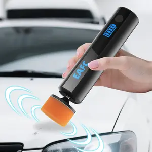 Car Mini Waxing and Polishing Machine, Polishing Set, USB Charging Wireless Car Paint Scratch Repair Windshield Oil Film Remover Car Detail Polishing Machine, Car Polisher Tool, Random Orbital Polisher, Cordless Polisher