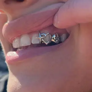 Hiphop Tooth Cap, Hollow Out Design, Punk Street Style, Trendy Unique Jewelry,  All Seasons