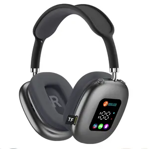 New wireless 2026 Bluetooth headphones, smart color screen, over-ear, ultra-long battery life, digital display Bluetooth headphones earphone Earbuds with LED Display wireless earphone