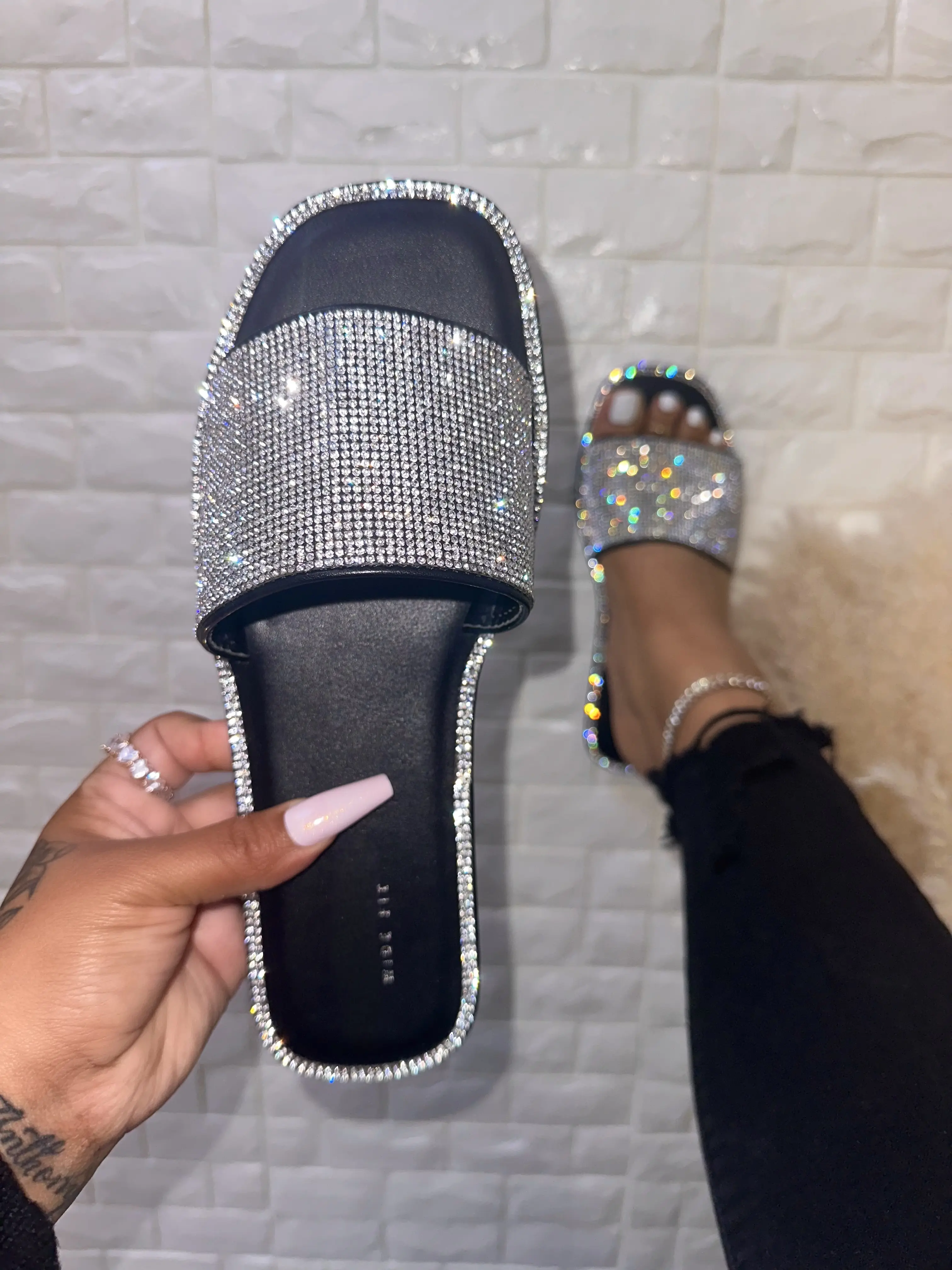 Rayene Sandal - Wide Width, 3 Colors, Sparkly, Spring, Fresita, Pretty, Rhinestone, Size 6-11