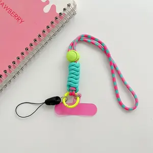 Durable Phone Lanyard for Outdoor Activities, Two-Strand Braided Design, Anti-Break and Shockproof, Ideal for Hiking and Shopping