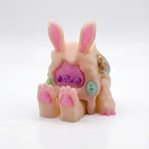 Easter Bunny Yeti  #034 - Cute Spring Collectible | Pastel Desk Decor | Easter Basket Stuffer for Kids & Adults | Frostbite Yeti Drop