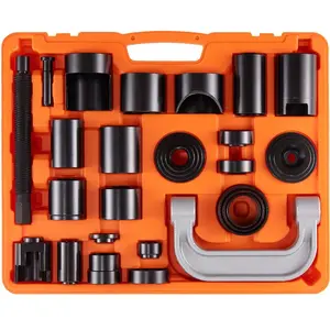 VEVOR Ball Joint Press Kit, 10 pcsTool Kit, C - press Ball joint Remove and Install Tools, for Most 2WD and 4WD Cars, Heavy Duty Ball Joint Repair Kit for Automotive RepairingVEVOR Super Brand Day