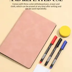 Portable Erasable A5 Whiteboard Notebook, Desktop Memo Board, Message Board, Writing Board, Ideal for Homework, Drawing, Messaging, Notes