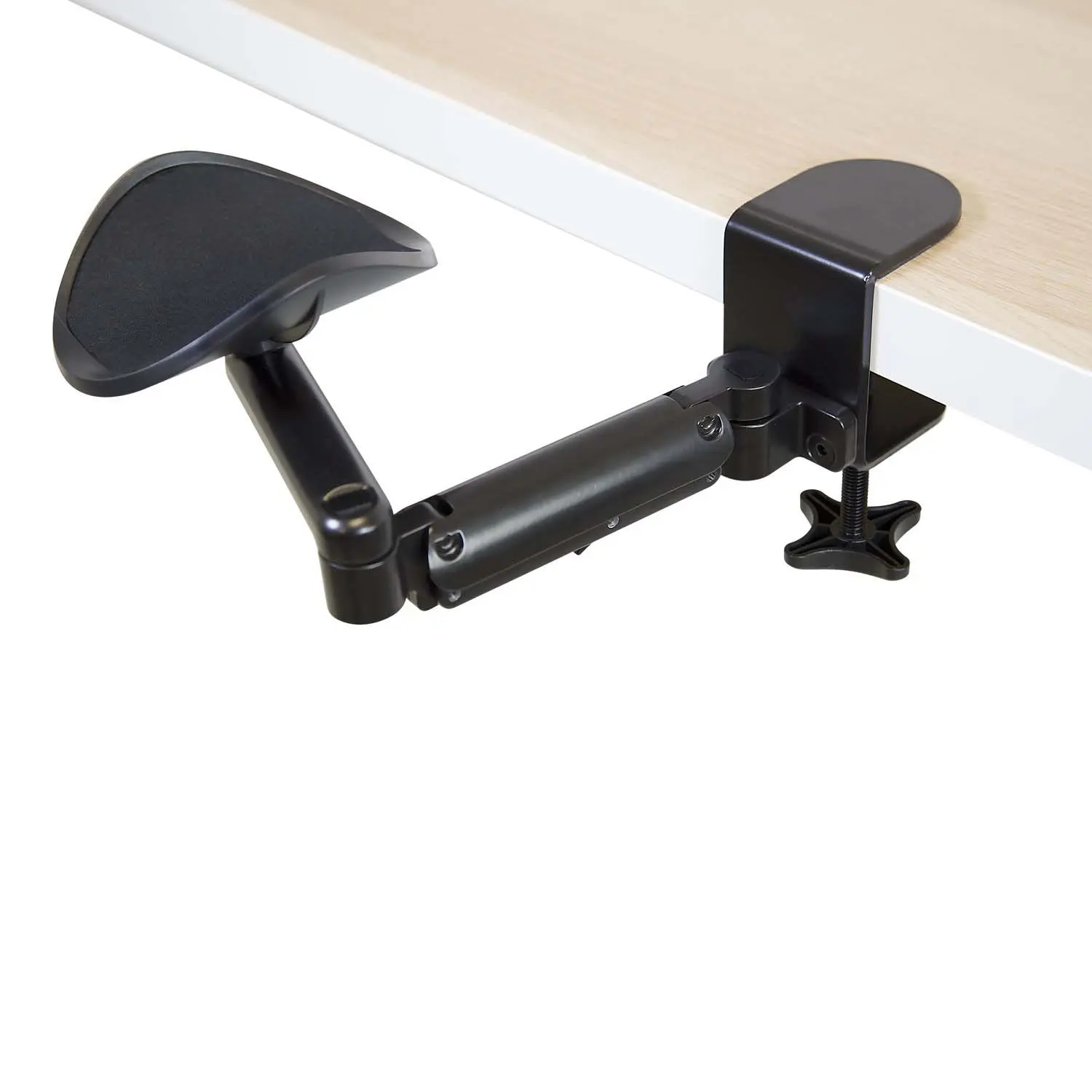 Mount-It! Adjustable Desk Arm Rest - Clamp-On Alloy Steel Forearm, Elbow & Wrist Support, 360° Swivel, 4" Height Adjustment Holder, Standing & Office Desk Accessories for ANSI/BIFMA Compliant Ergonomic Home Office Workstations, Standing Desk Accessories,