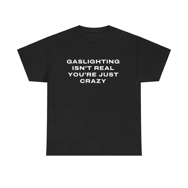 The Gaslight T-Shirt – Retro-Inspired Graphic Tee for Men, Funny Casual Menswear Top, Vintage Shortsleeve Streetwear Style Gift