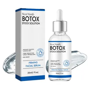 Botox Stock Solution Firming Face Serum 30ml Hydrating Moisture Glycerin Repair Restore Smoother for Tender Skin & Fine Lines Active Peptides Collagen Bio Peptides Moisturizing Facial Essence Hydrate Moisturize