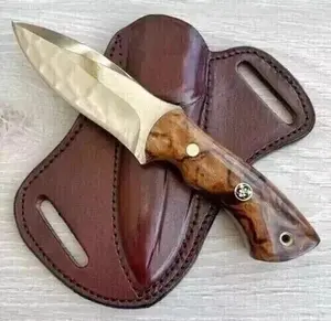 Custom Handmade D2 Steel Fixed Blade Hunting Knife - 9 Inch hand Forged Full Tang Knives For Hunting, Outdoor Camping Knives Survival Equipment Survival Tools