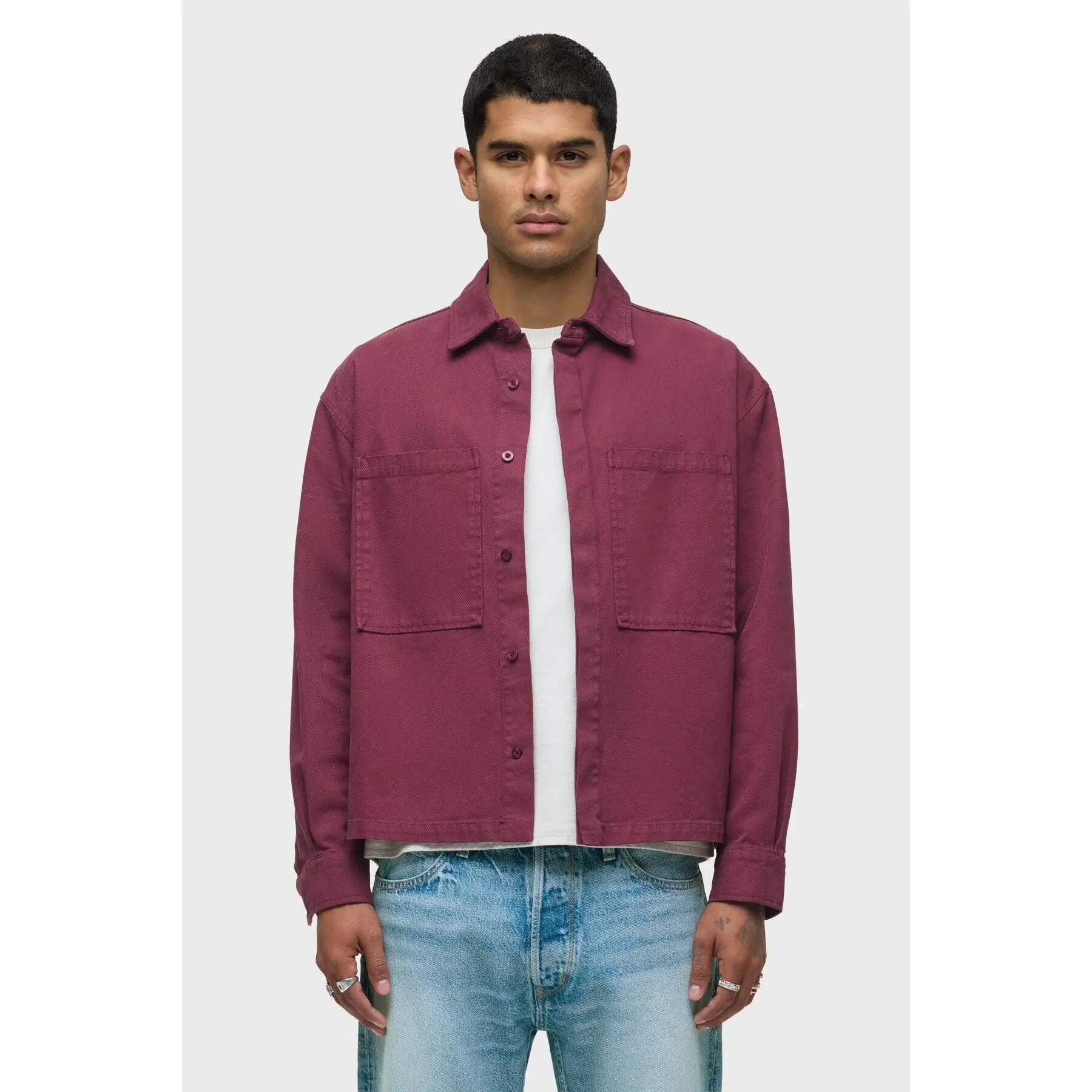 Relaxed Long Sleeve Overshirt
