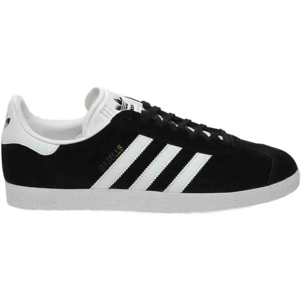 Men's Adidas Gazelle Black/White/Gold Metallic (BB5476)