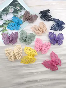 1pc 9.5cm Single Layer Hollow Butterfly Hair Clip, Sweet Elegant Style, Perfect for Daily Wear, Parties, Outdoor Events, Bun Hairstyles