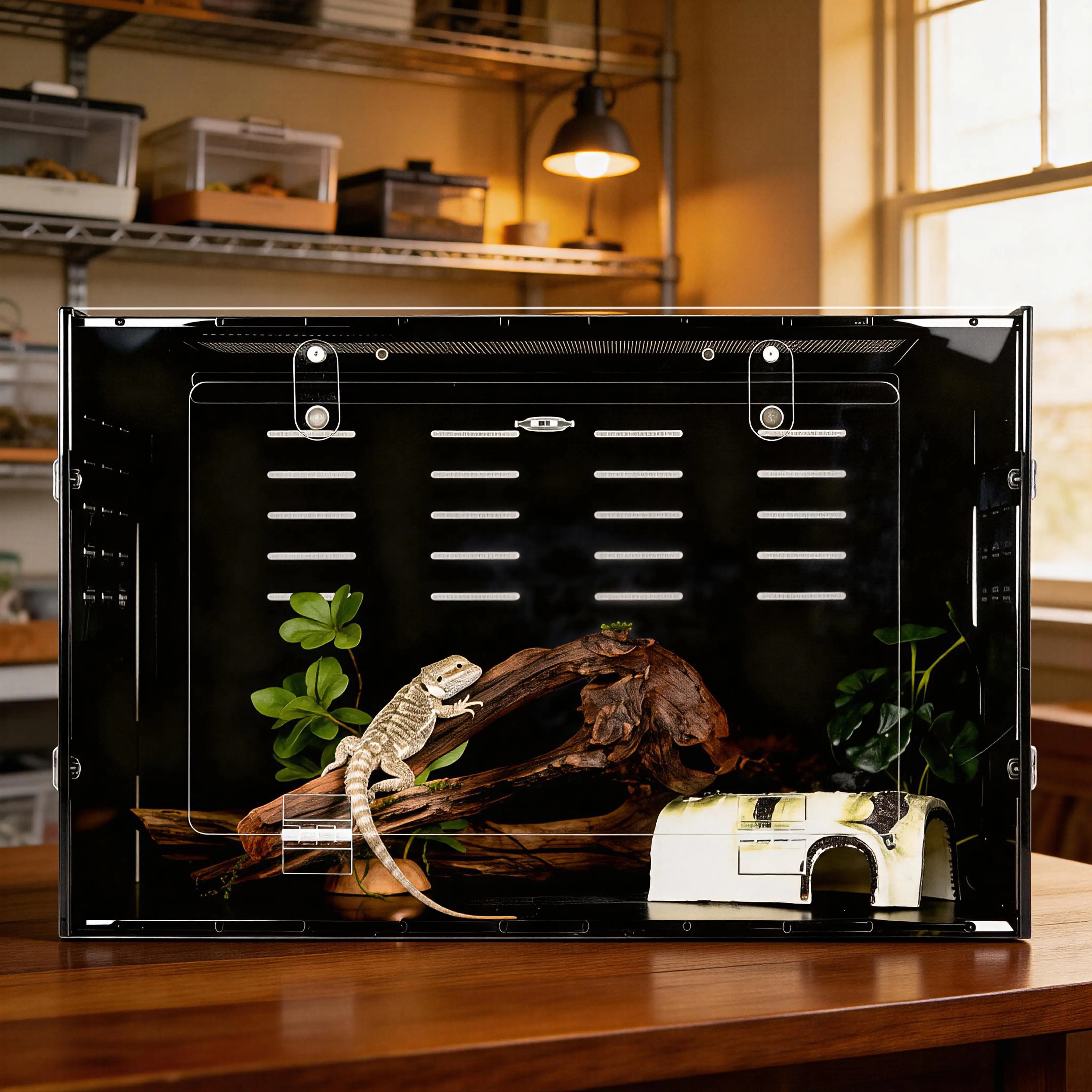 MonsterBox Enclosure's  18"12"12" PVC Reptile Enclosure Antfarmterrarium
