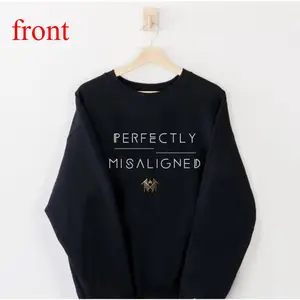 Perfectly Misaligned Sleep Token T-Shirt Sweatshirt, Sweatshirt- Black Graphic Crewneck, Fan Gift, Streetwears