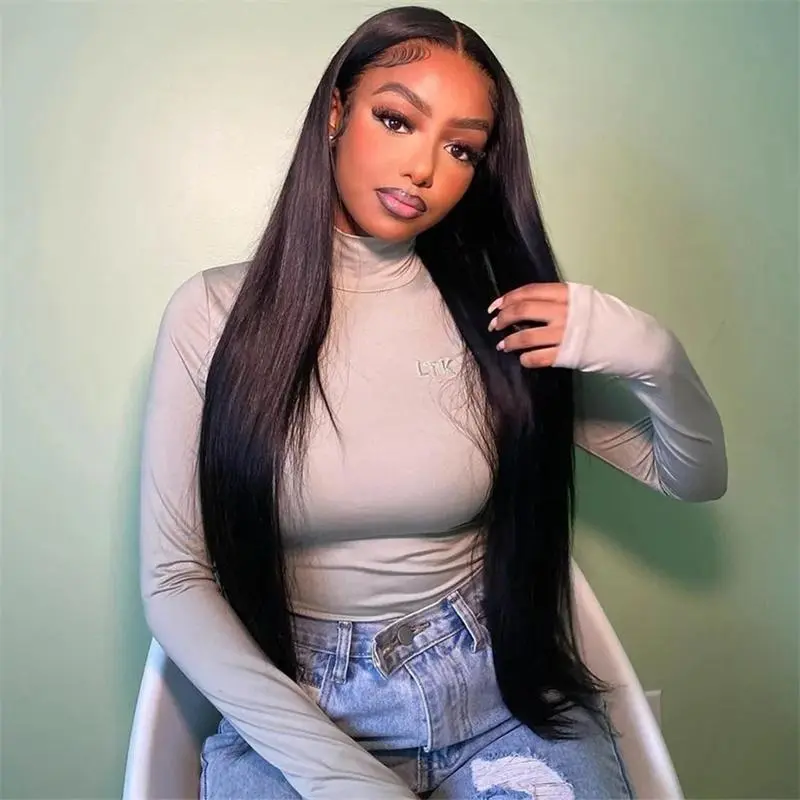 Hot Star Colorful HD Lace Front Human Hair Wigs Ginger Color 99J Burgundy Red Color P4/27 Highlight Color 27# Honey Blonde and Brown Color Straight 13x4 13x6 Transparent Lace Frontal Human Hair Wigs Pre Plucked HD Lace Wigs For Women
