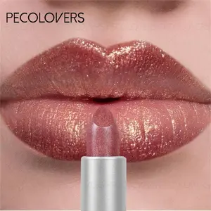 1pc Luminous Metallic Shine Lipstick, Ultra-Lightweight Non-Sticky, Waterproof Long-Wearing Smudge-Proof, Creamy Application For Flawless Lips, Perfect For Makeup Newbies & Enthusiasts, Suit For Daily Formal Party & Holiday Birthday Presents