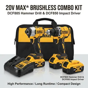 Dewalt DCF805 & DFC850 Brushless LED Combo Kit