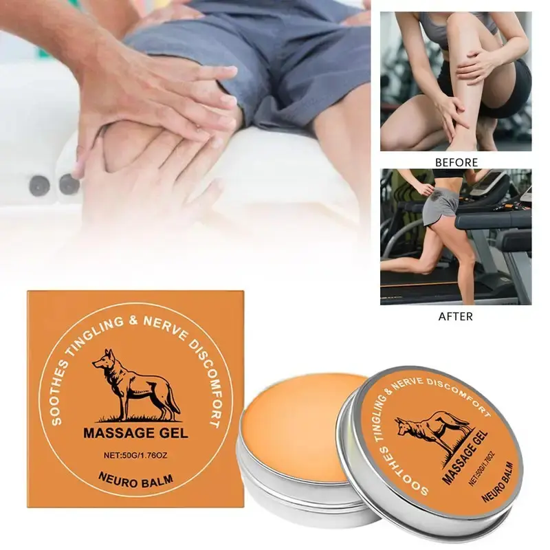 Therawolf Natural Nerve-Relief Balm - Fast-Acting Cooling Treatment for Knee, Shoulder Pain - Supports Wellness, Relaxation - Beauty & Personal Care Body Care Set Therapy Solution