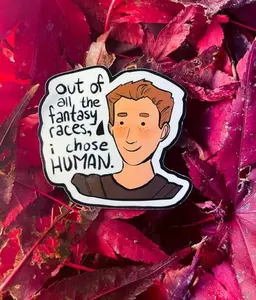 Human D&D TTRPG Individual Sticker