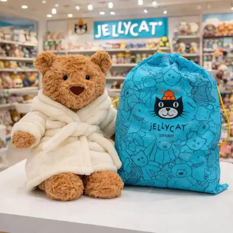 Official Jellycat Bathrobe Teddy Plush Toy | Luxury Soft Stuffed Animal | Perfect Gift