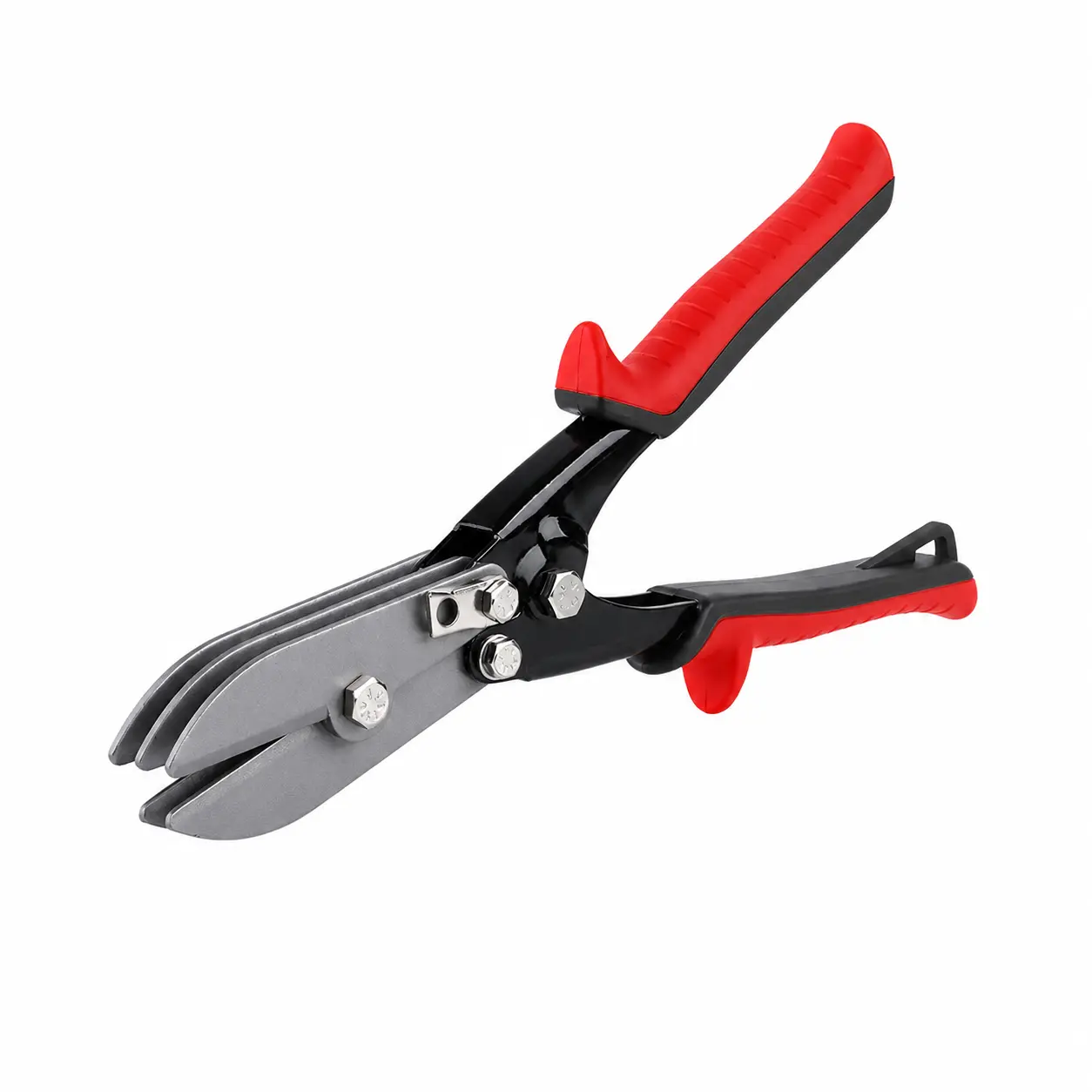 5-Blade Hand Crimper Sheet Metal Tool, HVAC Duct Crimping Tool for 24-28 Gauge Ductwork Downspout Stove Pipe, 10.5-Inch Gutter End Cap Crimping Pliers