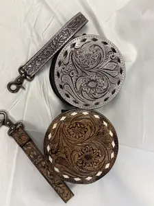 Tooled Leather Round Coin Purses – Western Gurl Boutique