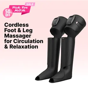 【FIT KING】Air Compression Cordless Foot and Leg Massager, Leg Massager, No External Hoses & Handheld Controller, Easy to Use for Travel, Mom, Dad, Athletes, mothersday gift