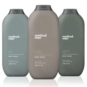 Method Men's Body Wash 3-Pack 18 oz Each Bottle Ocean + Ocean Wave Cedar + Fir + Mint Gel Cleanser men hygiene items