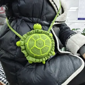Valentine's Day gift: hand-crocheted turtle bag