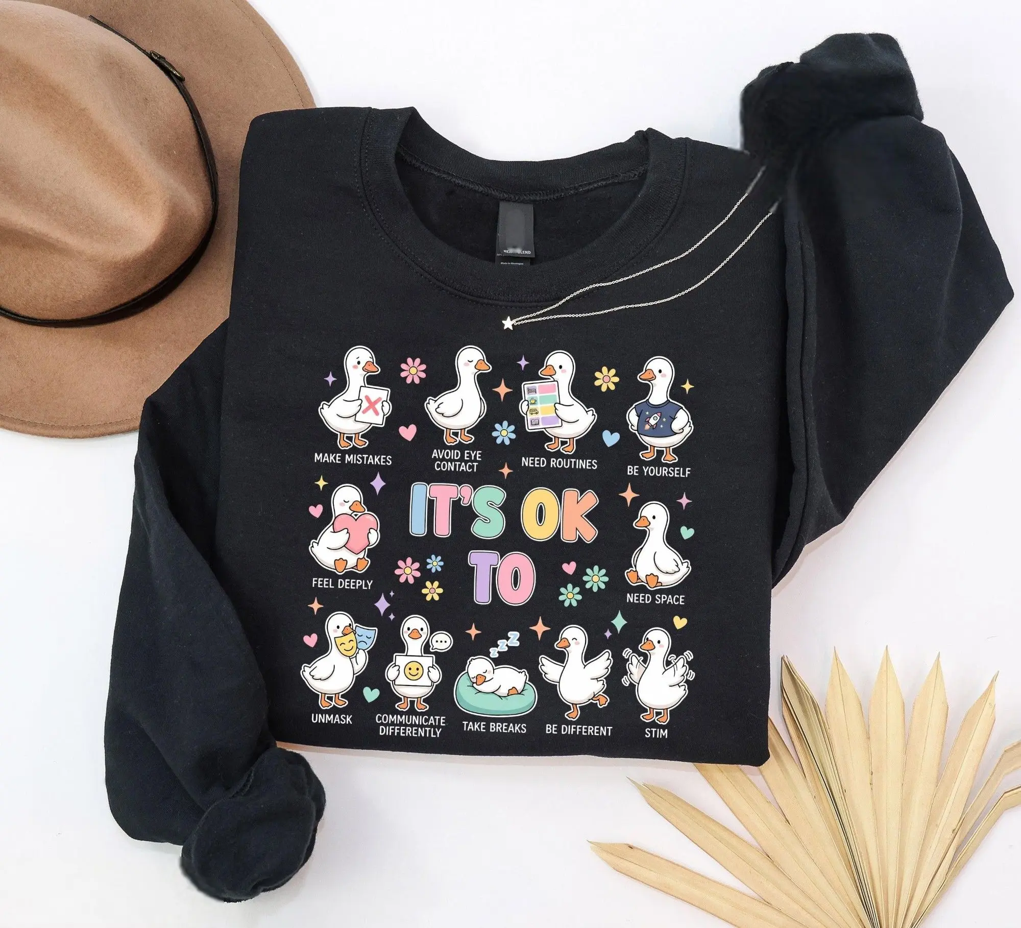 It’s Ok To Be Different Goose T-Shirt, Sweatshirt, Autism Acceptance, Special Education Teacher Neurodiversity Sweater