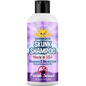 Bodhi Dog Skunk Shampoo | Skunk Smell Odor Remover Cleans & Deodorizes Using Essential Oils for Dogs & Cats | Made in USA