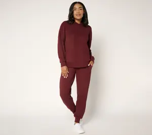 Berkshire Homewear Waffle Knit Hooded Lounge Set