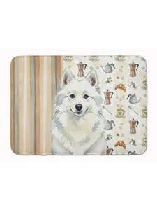 Carolines Treasures WDK7277RUG 19 x 27 in. American Eskimo Coffee Bar Memory Foam Kitchen Mat