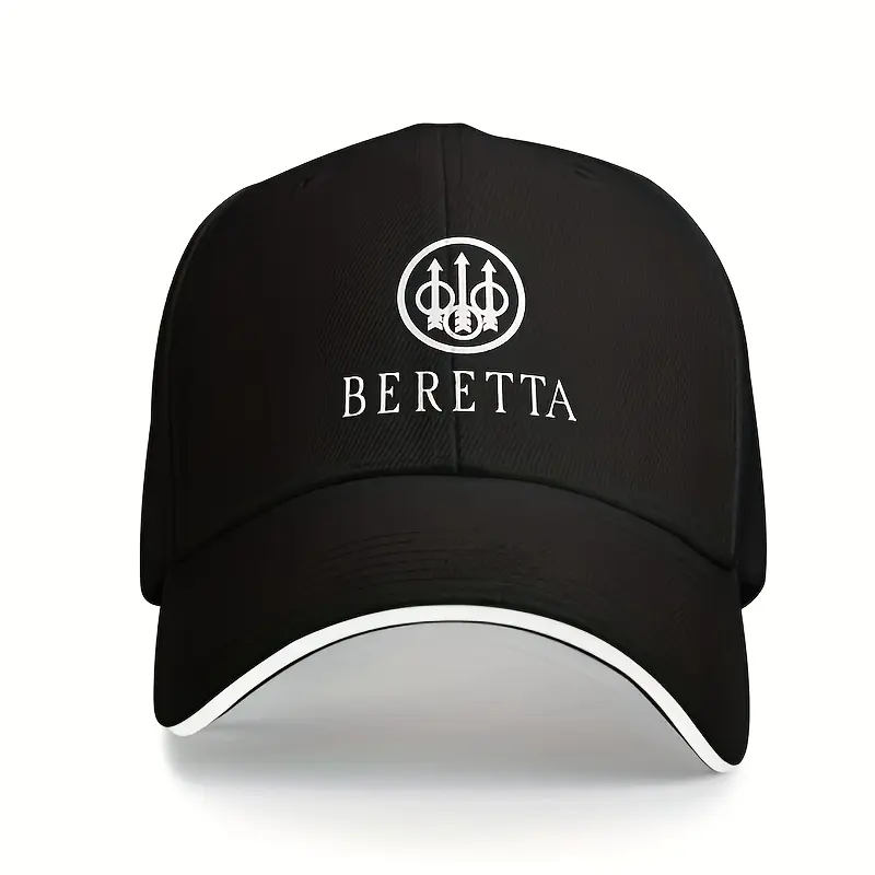 Men's Solid Color Polyester Baseball Cap, Adjustable Fit with Embroidered Logo, a Stylish Male Fashion Accessory for Clothes