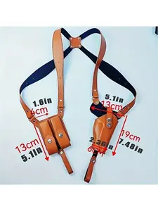 1 universal armpit G17 holster 92 outdoor concealed 1911 leather gun bag men's shoulder strap